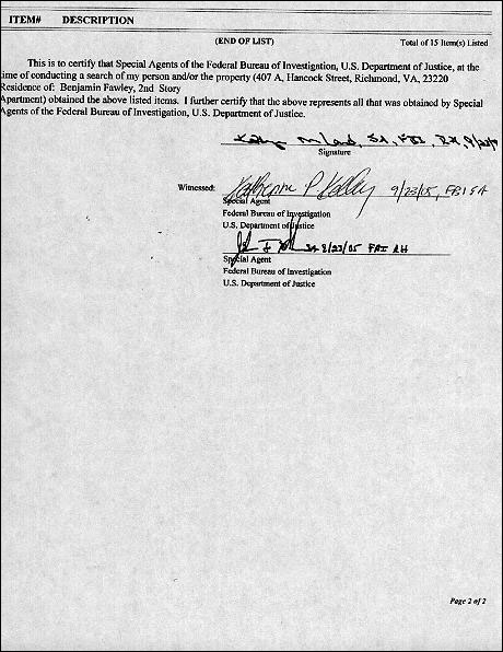 Warrant, page 6