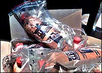 Acid bottles, evidence at trial