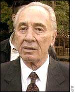 Israeli Prime Minister Shimon Peres